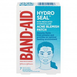 Band-Aid Hydro Seal Acne Blemish Patch Non-Medicated Hydrocolloid, 7 Patches